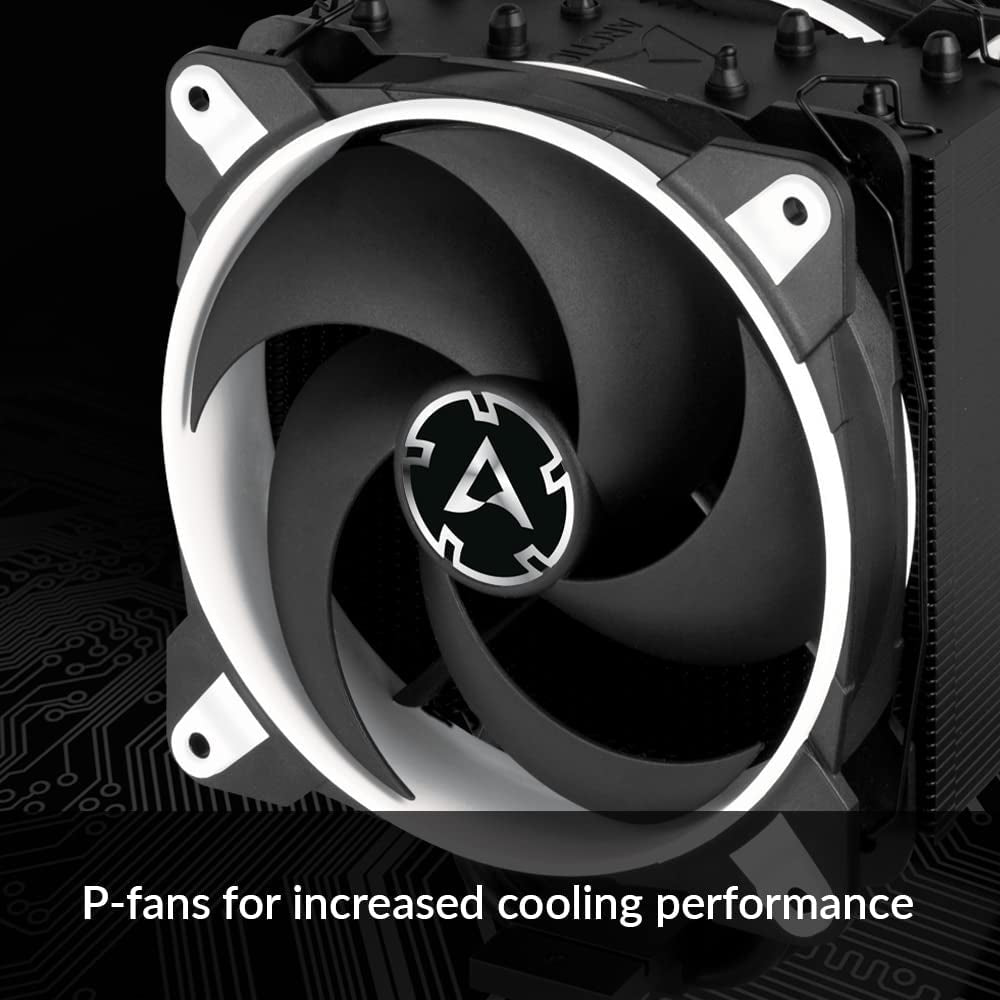 Freezer 34 Esports DUO - Tower CPU Cooler with Bionix P-Series Case Fan in Push-Pull, 120 Mm PWM Fan, for Intel and AMD Socket - White